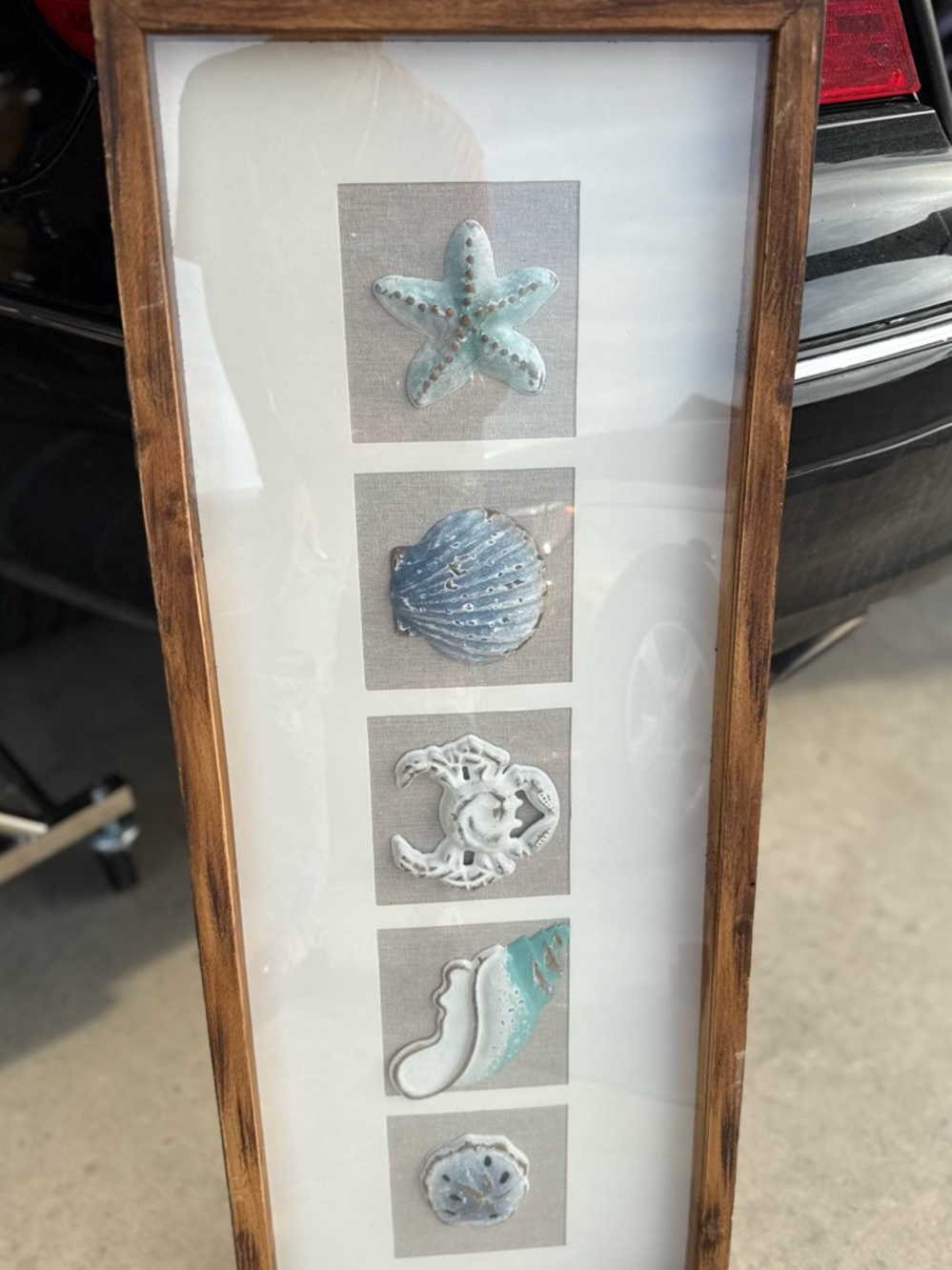 Coastal Relief Wall Art Panel - Blue & Teal